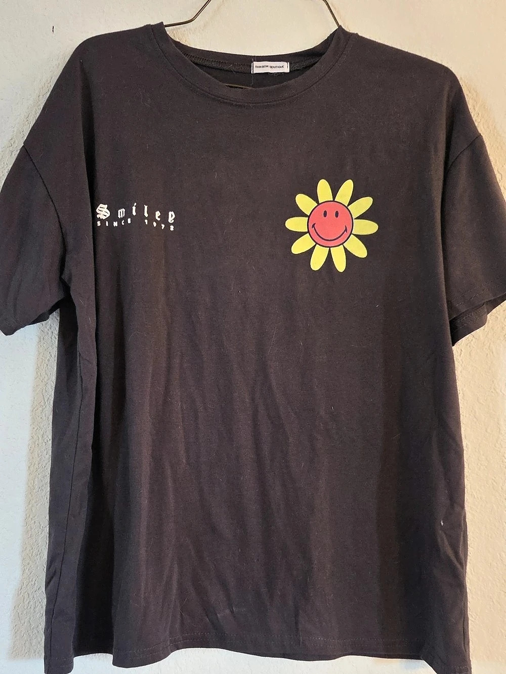 Rain Bow / Boutique Graphic Flower Short Sleeve Tee